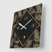 エレガントアールデコ スクエア壁時計 (傾斜)