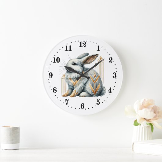 エレガントアールデコ・ペンギン ラージ壁時計 (ホーム)