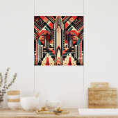 エレガントアールデコ ポスター (キッチン)