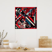 エレガントアールデコ ポスター (キッチン)