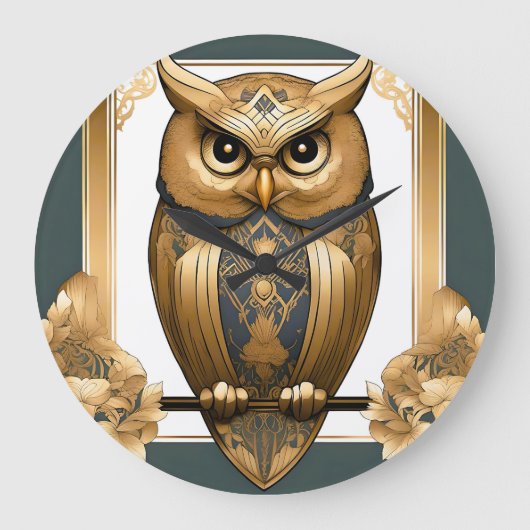 エレガントアールデコ ラージ壁時計 (正面)