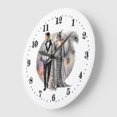 エレガントアールデコ ラージ壁時計 (傾斜)