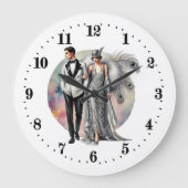 エレガントアールデコ ラージ壁時計 (正面)