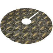 エレガントアールデコ:ヴィンテージ抽象芸術 ブラッシュドポリエステルツリースカート (アングル)