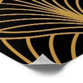 エレガントアールデコ:ヴィンテージ抽象芸術 ポスター (角)