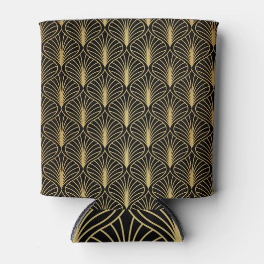 エレガントアールデコ:ヴィンテージ抽象芸術 缶クーラー (正面)