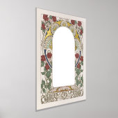 エレガントアールヌーボーインスパイアケツバー手書き 箔ポスター (レイダウン)