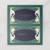 エレガントアールヌーボース結婚ワン プレイスカード (外部開封)