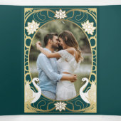 エレガントアールヌーボース結婚ワン 三つ折り招待状 (内部中)