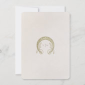 エレガントアールヌーボー結婚の情報カード 招待状 (裏面)