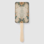 エレガントアールヌーボー結婚フローラ ハンドファン (裏面)