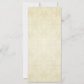 エレガントイエローダマスクの結婚式 (裏面)