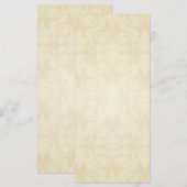 エレガントイエローダマスクの結婚式 (正面/裏面)