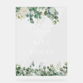 エレガントイスラム結婚教徒の入り口澄ん アクリルサイン (正面)