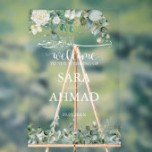 エレガントイスラム結婚教徒の入り口澄ん アクリルサイン (ニュートラル)