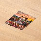 エレガントイタリアンサン結婚ドコール アクリル招待状 (レイダウン)