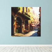 エレガントイタリアン通り キャンバスプリント (インサイチュ (ウッドフロア))