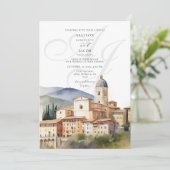 エレガントイタリアンMonogram Destination Weding 招待状 (スタンド正面)