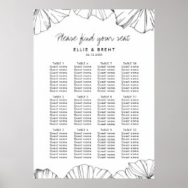 エレガントイチョウ結婚座チャート ポスター