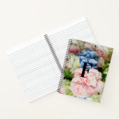 エレガントイニシャルカスタムレターFバラモノグラム ノートブック (内部)