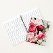 エレガントイニシャルカスタムレターYバラモノグラム ノートブック (内部)