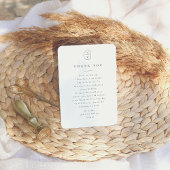 エレガントイニシャル白黒フォトズ結婚ズ サンキューカード