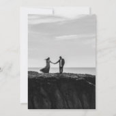 エレガントイニシャル精製結婚式招待状 招待状 (裏面)