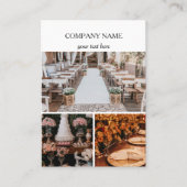 エレガントイベント計画ビジネス3写真QRコード 名刺 (正面)