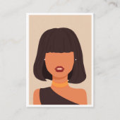 エレガントイヤリング表示カードロゴの追加 コーリングカード (正面)