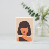 エレガントイヤリング表示カードロゴの追加 コーリングカード (スタンド正面)