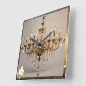 「エレガントイルミネーション」 スクエア壁時計 (傾斜)