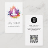 エレガントインスパイアズ・ライフ・ヨガ・コーチウェルネス 名刺 (正面/裏面)