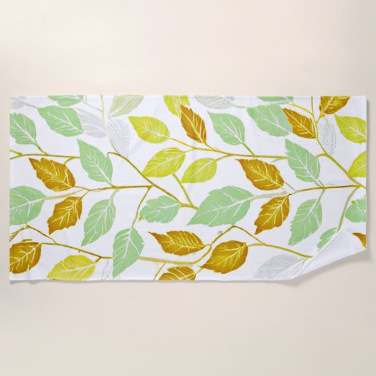 エレガントインスパイアデザイン ビーチタオル (正面)