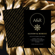 エレガントインスパイアフレームとイニシャル結婚の