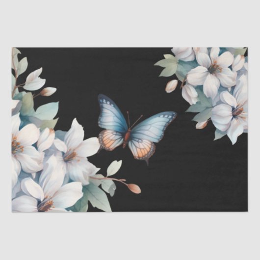 エレガントインスパイアフローラの黒い切り離 薄葉紙 (正面)