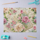 エレガントインスパイアフローラティッシュペーパー 薄葉紙 (クラフト)