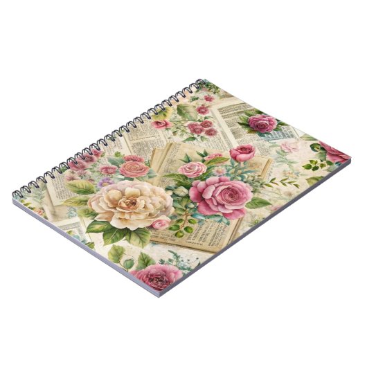 エレガントインスパイアフローラ手帳 ノートブック (左側)