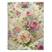 エレガントインスパイアフローラ手帳 ノートブック (正面)
