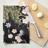 エレガントインスパイア日本の植物画 | キッチンタオル (四つ折り)