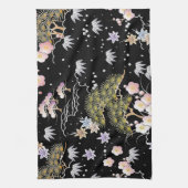 エレガントインスパイア日本の植物画 | キッチンタオル (縦)