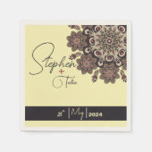 エレガントインスパイア結婚の スタンダードカクテルナプキン (正面)