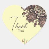 エレガントインスパイア結婚の ハートシール (正面)