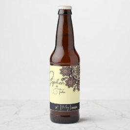 エレガントインスパイア結婚の ビールラベル
