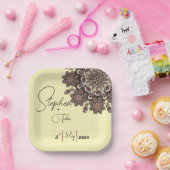 エレガントインスパイア結婚の ペーパープレート (パーティー)