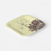 エレガントインスパイア結婚の ペーパープレート (傾斜あり)