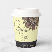 エレガントインスパイア結婚の 紙コップ (裏面)