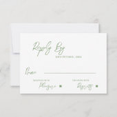 エレガントインスパイア自然結婚ユーカリ 出欠カード (裏面)