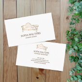 エレガントインテリアデザイナーホームステージングソファ 名刺