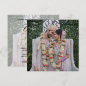 エレガントインディアンの写結婚真 セーブザデート (正面/裏面)