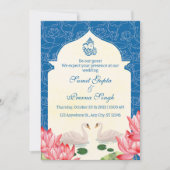 エレガントインディアンヒンドー結婚ズ 招待状 (正面)